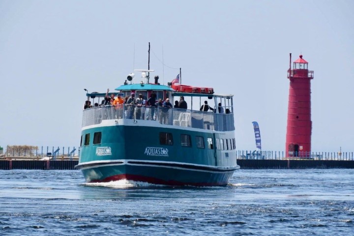 a large ship in a body of water