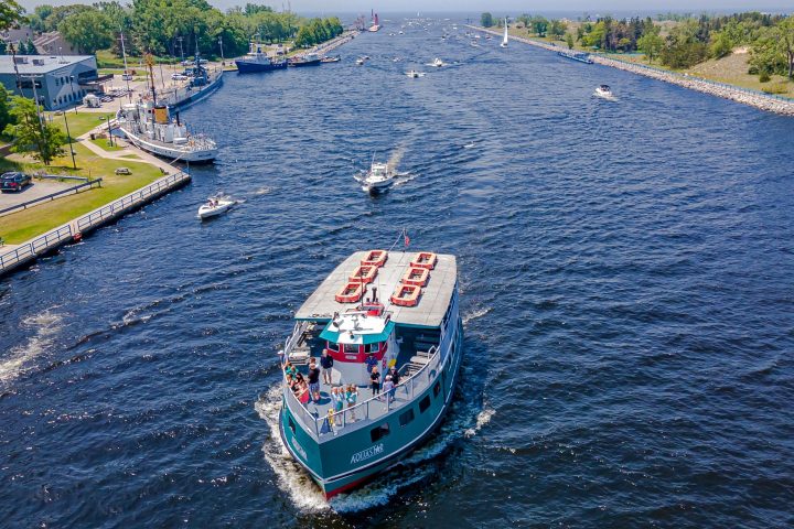 Aquastar in the Muskegon Channel