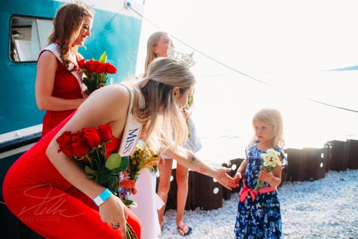 a person holding a baby