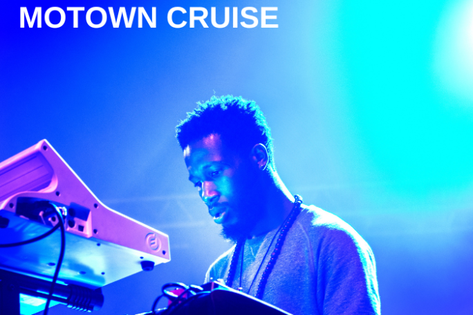 a man standing in front of a stage